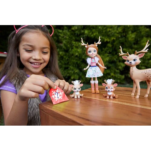 Mattel Enchantimals Rainey Reindeer Small Doll (6-In) With 3 Animal Figures GJX43 / GNP17 887961875256