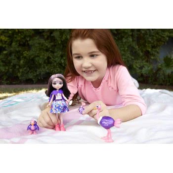 Mattel Enchantimals Ofelia Ostrich Doll (6-In/15.2-Cm) With 3 Animal Figures Sunny Savanna Collection GJX43 / GTM32 887961917864