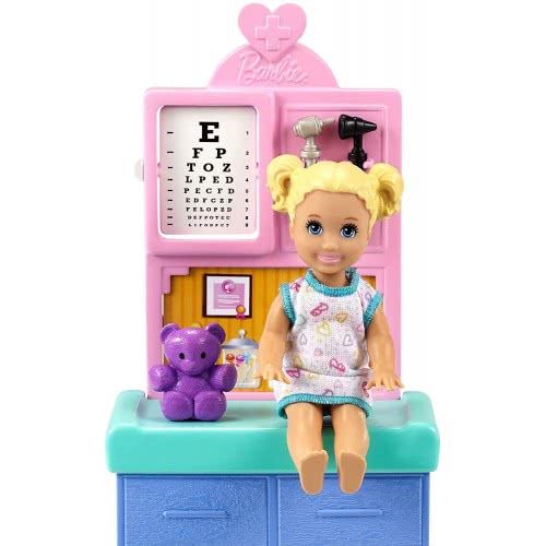 Mattel Barbie Σετ Επαγγέλματα Με Παιδάκια Και Ζωάκια - Κούκλα Παιδίατρος DHB63 / GTN52 887961918632