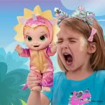 Hasbro Baby Alive Dino Cuties Doll, Triceratops, Doll Accessories, Drinks, Wets, Triceratops Dinosaur F0933 5010993786831