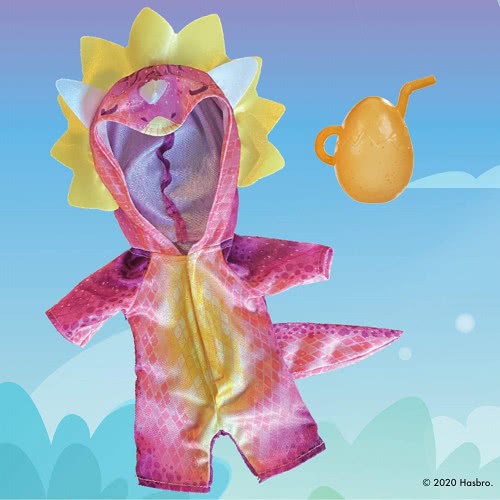 Hasbro Baby Alive Dino Cuties Doll, Triceratops, Doll Accessories, Drinks, Wets, Triceratops Dinosaur F0933 5010993786831