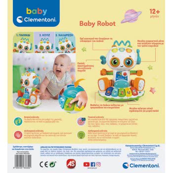 Clementoni Baby Educational Baby Toddler Toy Baby Robot For 12+ Months 1000-63330 8005125633302