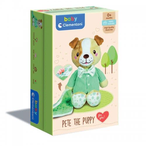 Clementoni Baby For You Βρεφικό Χνουδωτό Γλυκό Σκυλάκι Σε Κουτί Δώρου Για 0+ Μηνών 1000-17417 8005125174171