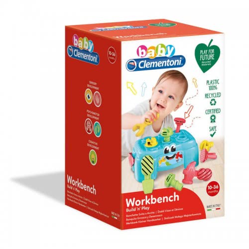 Clementoni Baby For Βρεφικό Παιχνίδι Πάγκος Εργασίας Για 10-36 Μηνών 1000-17042 8005125170425