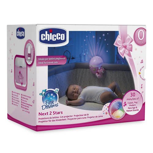 Chicco Παιχνίδι Κούνιας Κοντά Στα Αστέρια, Ροζ Y01-07647-10 8058664062348