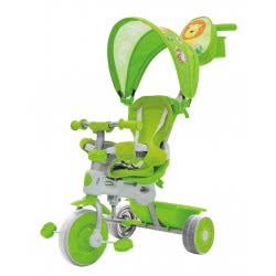 Skorpion Wheels Ποδηλατάκι Τρίκυκλο Με Τιμόνι Γονέα Και Τέντα Πράσινο 52790325 5201670705676