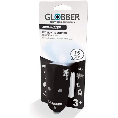 Globber Mini Buzzer LED Light And Sounds Μαύρο 530-120 4895224400899