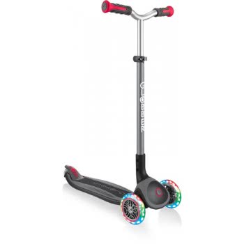 Globber Scooter Elite Master Lights Black - Red 662-120 4895224401421