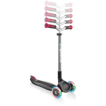 Globber Scooter Elite Master Lights Black - Red 662-120 4895224401421