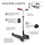 Globber Scooter Elite Master Lights Navy Blue 662-100 4895224401384