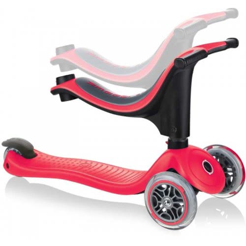 Globber Scooter Go Up Sporty With Stabilizer And Sticker Red 451-102-3 4897070182691