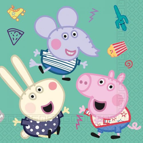PROCOS Peppa Pig Party Napkins 2-Ply Pack Of 20 Napkins 091034 5201184910344