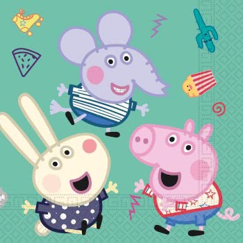 PROCOS Χαρτοπετσέτες Peppa Pig Messy Play Entertainment One Μεσαία 2Φυλλη 091034 5201184910344