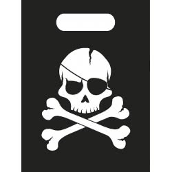 PROCOS Party Bags Pirates - Black Scull Decorata 6 Τμχ 089702 5201184897027