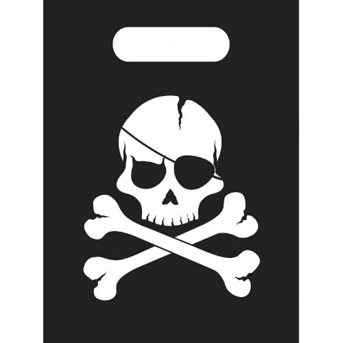 PROCOS Party Bags Pirates - Black Scull Decorata 6 Τμχ 089702 5201184897027