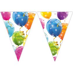 PROCOS Sparkling Balloons Flag Banner Pack Of 9 088154 5201184881545