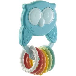 Chicco Owly Rattle Κουδουνίστρα Κουκουβάγια Σειρά Eco+ Y02-10494-00 8058664136537