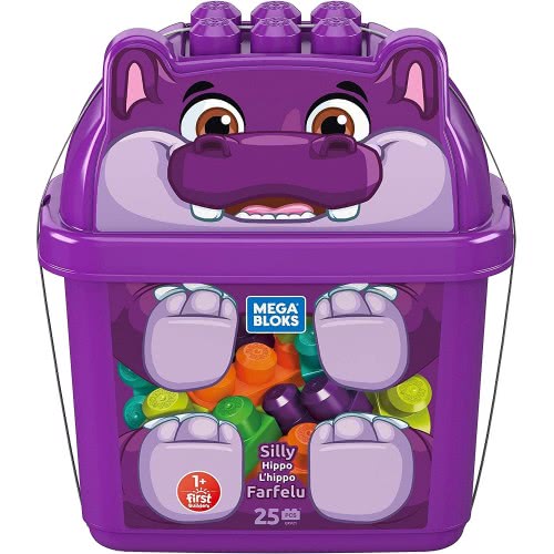 MEGA First Builders Silly Hippo , Building Toys For Toddlers (25 Pieces) GRV21 887961911725