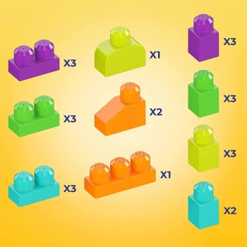 MEGA First Builders Silly Hippo , Building Toys For Toddlers (25 Pieces) GRV21 887961911725