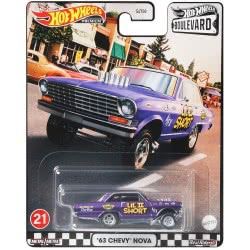 Mattel Hot Wheels 1 64 Boulevard - 63 Chevy Nova GJT68 / GRL99 887961907216