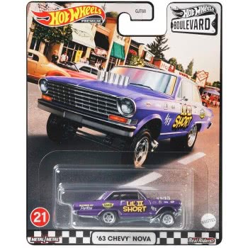 Mattel Hot Wheels 1 64 Boulevard - 63 Chevy Nova GJT68 / GRL99 887961907216