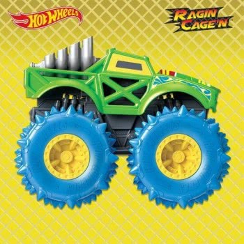 Mattel Hot Wheels Monster Trucks Twisted Tredz Ragin Cagin Vehicle GVK37 / GVK47 887961928426