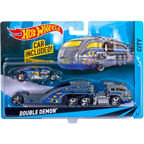 Mattel Hot Wheels Σούπερ Νταλίκα Transporter Truck Rumble Road BDW51 746775307509