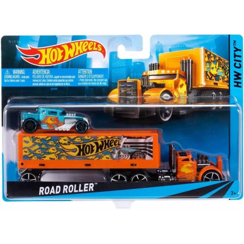 Mattel Hot Wheels Σούπερ Νταλίκα Transporter Truck Rumble Road BDW51 746775307509