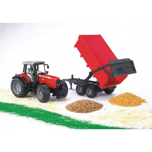 bruder Τρακτέρ Massey Ferguson 7480 Με Καρότσα 02045 4001702020453