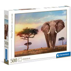 Clementoni High Quality Collection African Sunset Puzzle For Children And Adults 500 Pieces, Ages 10 Years Plus 1220-35096 80051