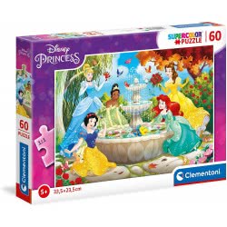 Clementoni Princess Supercolor Puzzle For Children - 60 Pieces, Ages 5 Years Plus 1200-26064 8005125260645
