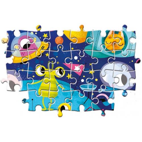 Clementoni Kids Puzzle Maxi Super Color Space 60 Pcs 1200-26464 8005125264643