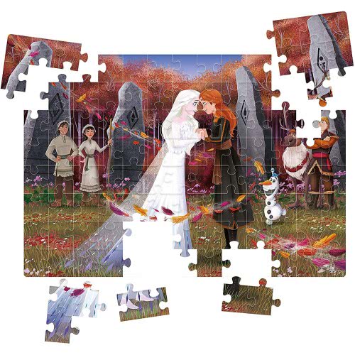 Clementoni Frozen 2 Supercolor Puzzle For Children 104 Pieces, Ages 6 ...