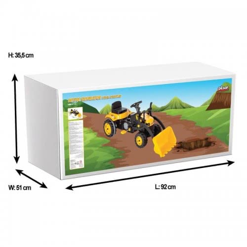 Pilsan Pedal Tractor And Frontloader Yellow 07 315 Yellow 8693461073151