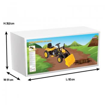 Pilsan Pedal Tractor And Frontloader Yellow 07 315 Yellow 8693461073151