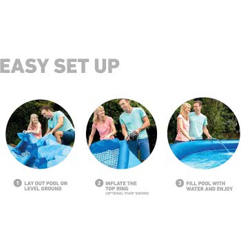INTEX 8 Ft X 24-Inch Easy Pool Set, Multicolour 28108 6941057420516