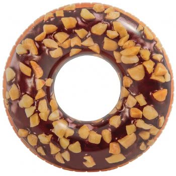 INTEX Φουσκωτό Σωσίβιο Nutty Chocolate Donut Tube, 114 Εκ. 56262 6941057407500