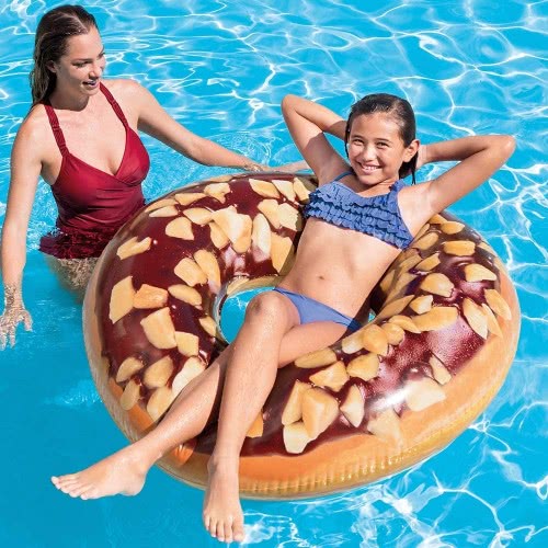 INTEX Φουσκωτό Σωσίβιο Nutty Chocolate Donut Tube, 114 Εκ. 56262 6941057407500