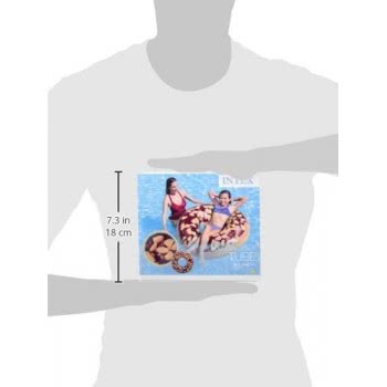 INTEX Inflatable Swim Donut Ring Tube Float - Nutty Chocolate, 39 Inch 56262 6941057407500