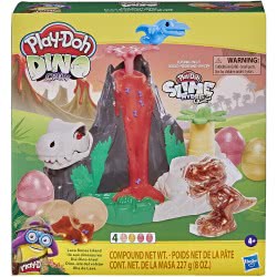 Hasbro Play-Doh Slime Dino Crew Lava Bones Island Volcano Playset For Children 4 Years And Up, Non-Toxic F1500 5010993884803