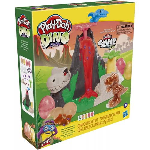Hasbro Play-Doh Slime Dino Crew Lava Bones Island Volcano Non-Toxic F1500 5010993884803