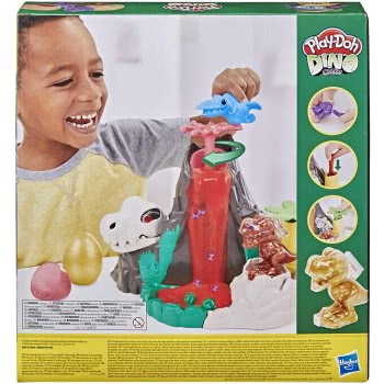 Hasbro Play-Doh Slime Dino Crew Lava Bones Island Volcano Playset For Children 4 Years And Up, Non-Toxic F1500 5010993884803