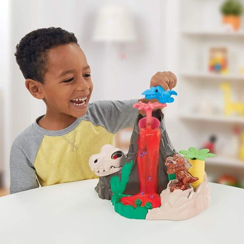 Hasbro Play-Doh Slime Dino Crew Lava Bones Island Volcano Non-Toxic F1500 5010993884803