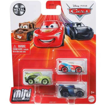 Mattel Cars Pack 3 Mini Racers Gkg01 GKG01 / GKG67 887961826500