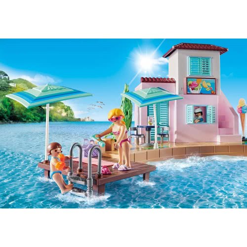 Playmobil Waterfront Ice Cream Shop, For Children Ages 4+ 70279 4008789702791