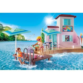 Playmobil Waterfront Ice Cream Shop, For Children Ages 4+ 70279 4008789702791