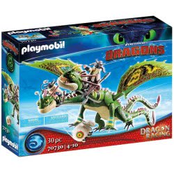 Playmobil Dreamworks Dragon Racing: Ruffnut And Tuffnut With Barf And Belch 70730 4008789707307