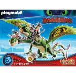 Playmobil Dreamworks Dragon Racing: Πέτρος Και Πέτρα Με Δικέφαλο Δράκο Ρέψιμο Και Αναγούλα 70730 4008789707307