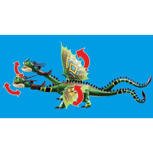 Playmobil Dreamworks Dragon Racing: Ruffnut And Tuffnut With Barf And Belch 70730 4008789707307