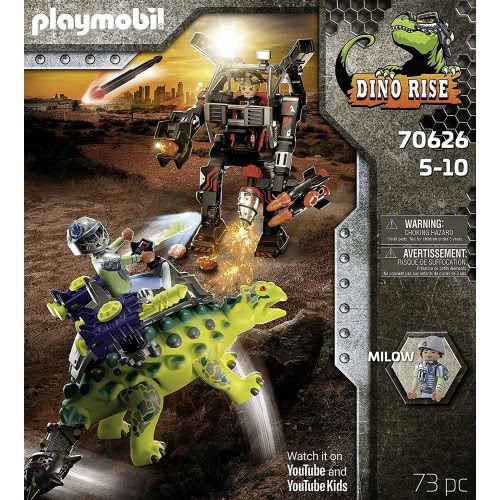 Playmobil Dino Rise Saichania: Αγκυλόσαυρος Με Μαχητή Εναντίον Ρομπότ 70626 4008789706263